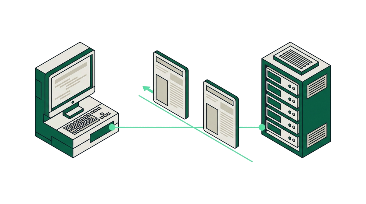 Diagram illustrating ftp errors on shared web hosting.