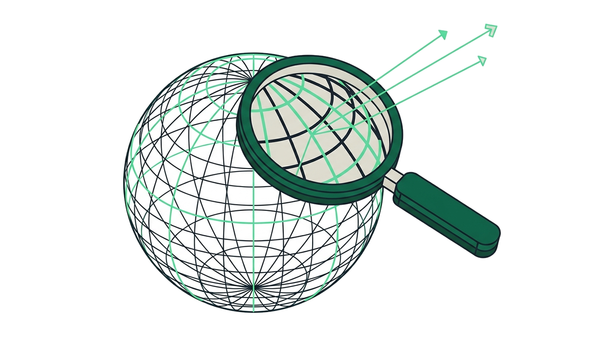 Illustration representing DNS & domains.